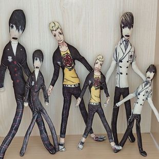 女神异闻录玩偶抽象无白边手脚可动一雨宫莲老鼠干一摩尔加纳吱叫