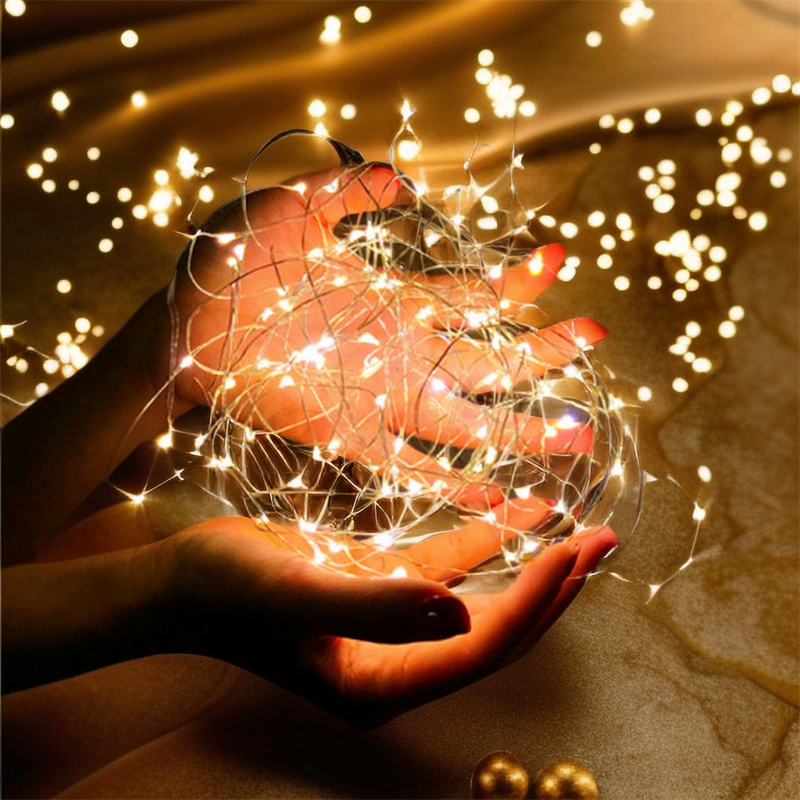中秋LED彩灯灯串小夜灯圣诞房间过年春节卧室装饰星星灯INS氛围灯