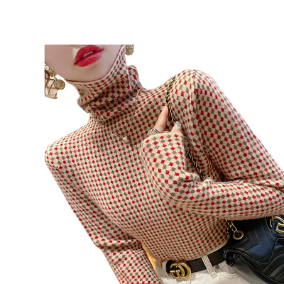 针织高领堆堆领内搭洋气毛衣新款