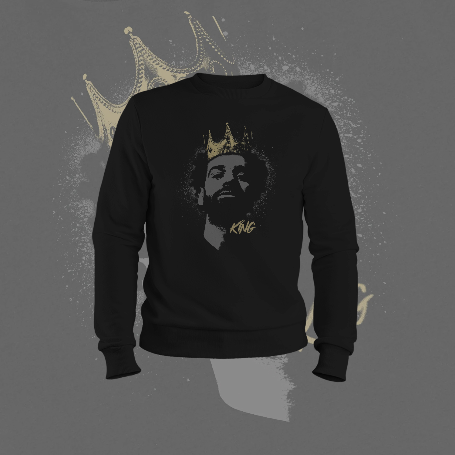 萨拉赫Salah King利物浦周边球衣礼物运动流行纯棉质感足球卫衣