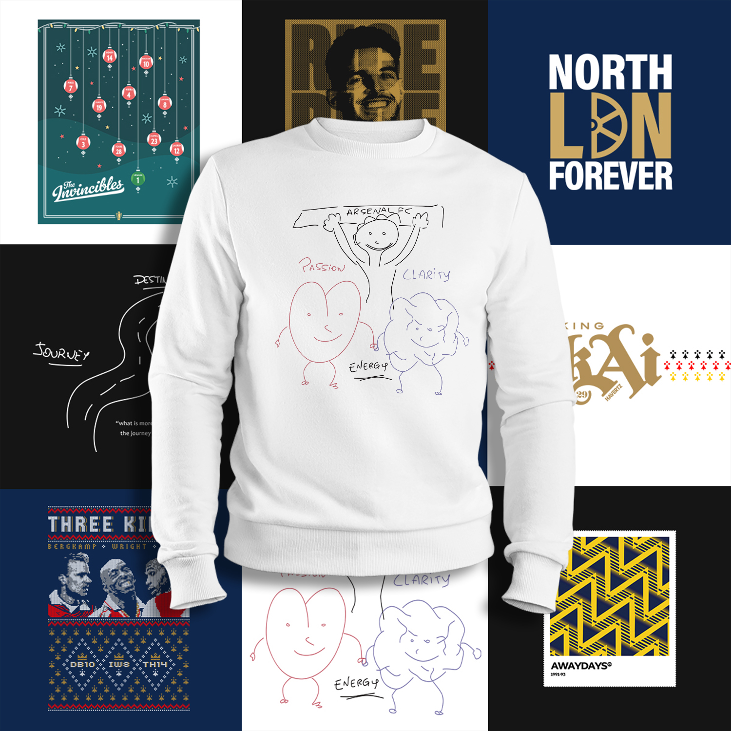 枪手阿森纳文化圆领卫衣