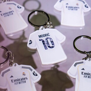 皇马球衣钥匙扣挂件 贝林厄姆维尼修斯莫德里奇克罗斯足球周边