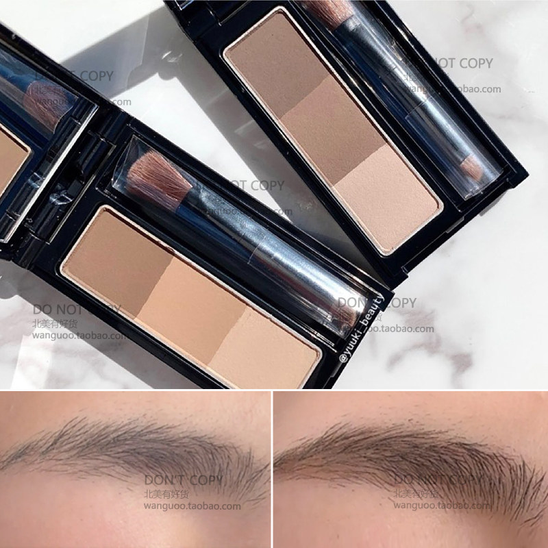 保税现货 KATE凯朵三色眉粉 自然立体显色染眉粉 浅棕深棕2.2g