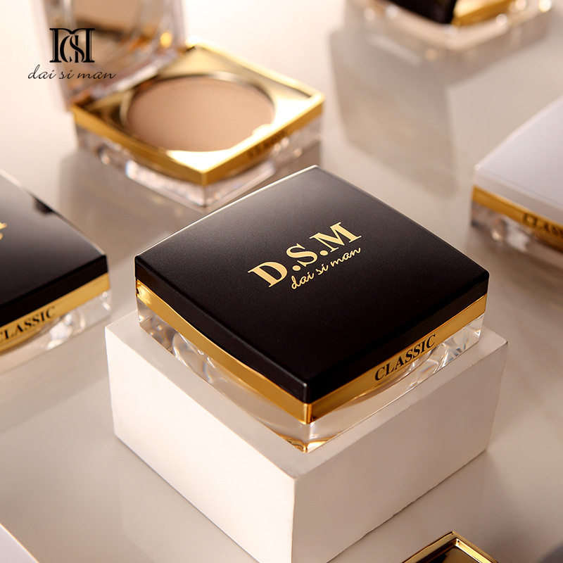 黛丝蔓坑辐射粉饼遮瑕保湿持妆防水控油定妆修容粉质细腻隐形毛孔