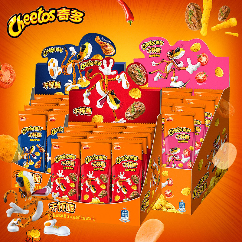 奇多干杯脆粟米粒小吃零食大礼包整箱牛排火鸡味25g*12袋组合整箱,零食/坚果/特产,膨化食品,淘宝优惠券,粉丝福利购,淘宝优惠卷