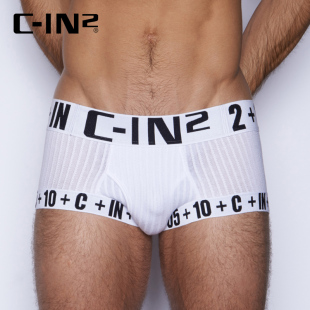 C加IN2经典性感四角内裤平角内裤氨纶锦纶混纺透气舒适