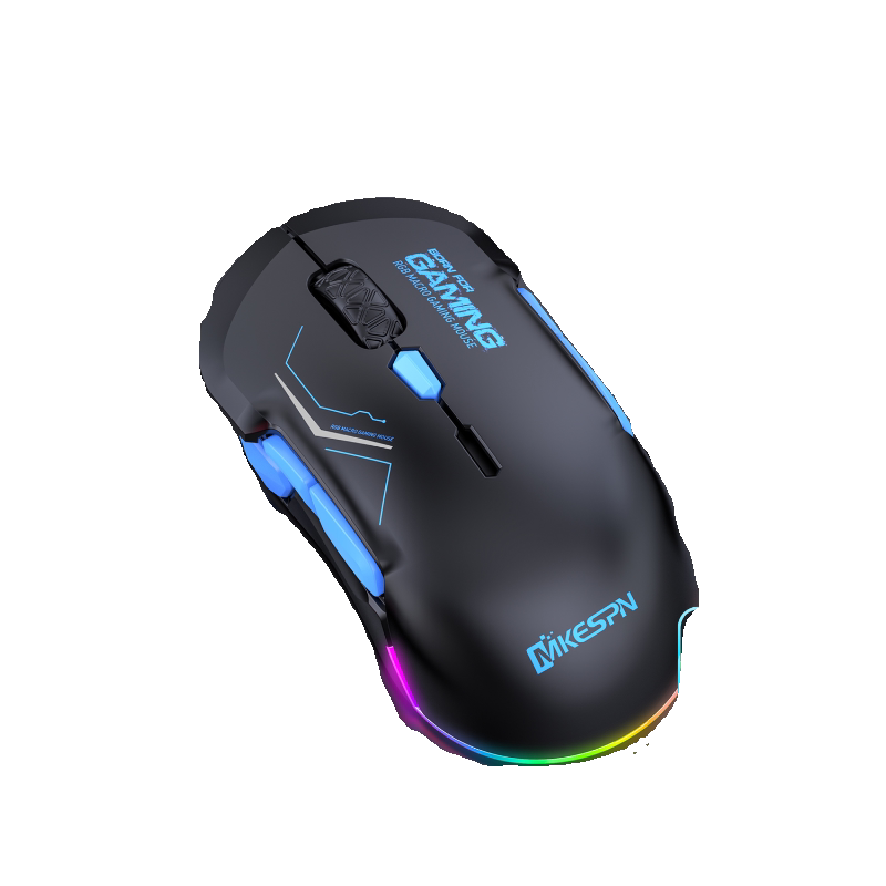 온보드 매크로 마우스 유선 게임 사무실 10 키 정의 하드웨어 물리학 LAUFIXI X12 왼쪽 치킨 복사