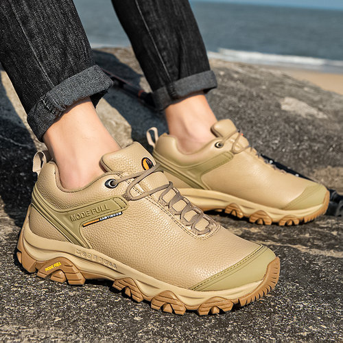 攀士麦乐秋冬真皮登山鞋防水防滑