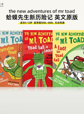 蛤蟆先生新历险记系列The New Adventures of Mr Toad Series英文原版 5-12岁儿童英语初章书 课外书籍阅读读物 经典名著启蒙