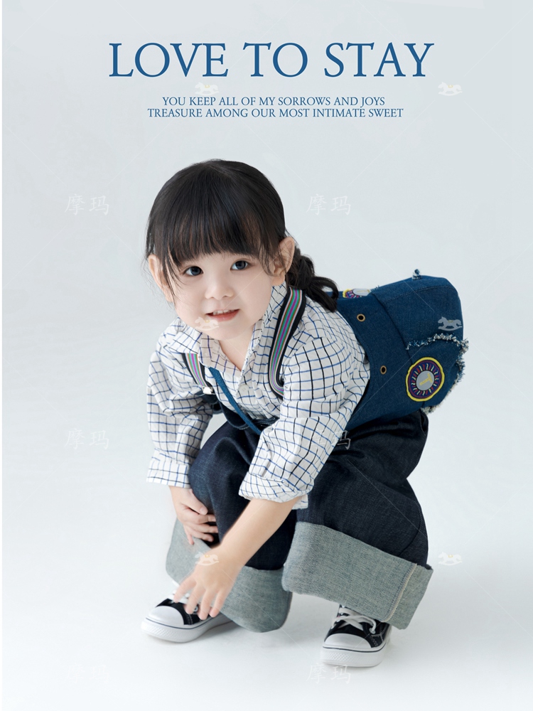 周岁宝宝影楼写真艺术照2-3岁小童可爱拍照衣服套装儿童摄影服装