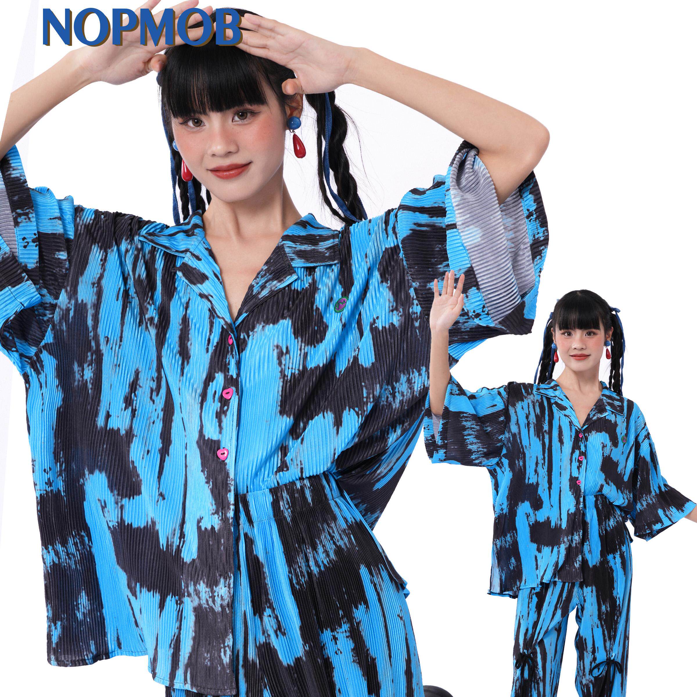NOPMOB宽松慵懒短袖衬衫