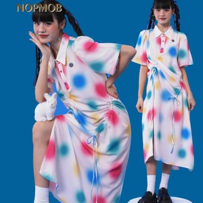 NOPMOB 彩色夏日多巴胺原创设计感新中式改良小众旗袍连衣裙女夏
