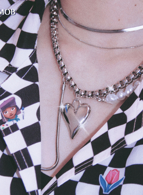 银河来电千禧甜酷小众金属项链