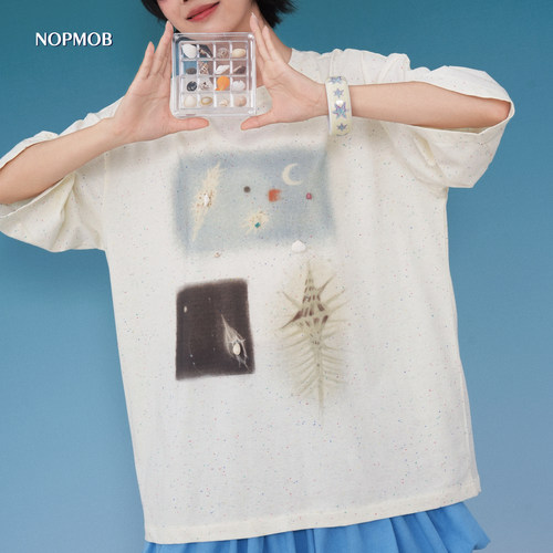 NOPMOB「壳」宽松大码短袖T恤