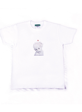 NOPMOB 2018春夏男女同款原创oversize石膏像白紫蓝黄色T恤