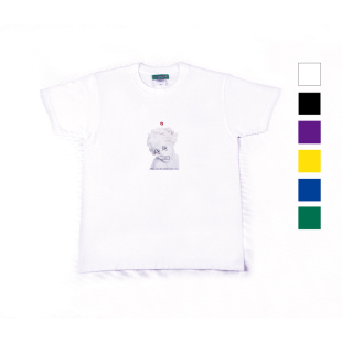 NOPMOB 原创oversize石膏像白紫蓝黄色T恤 2018春夏男女同款