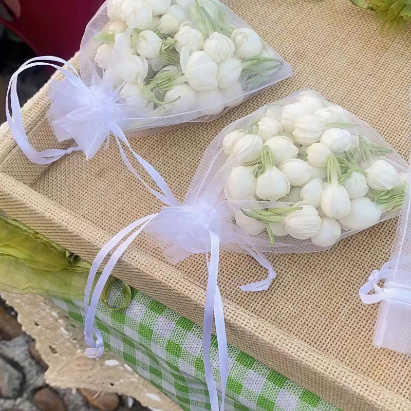 干花香包空袋透气网纱袋茉莉花花瓣香袋摆摊装饰桂花薰衣草束口袋