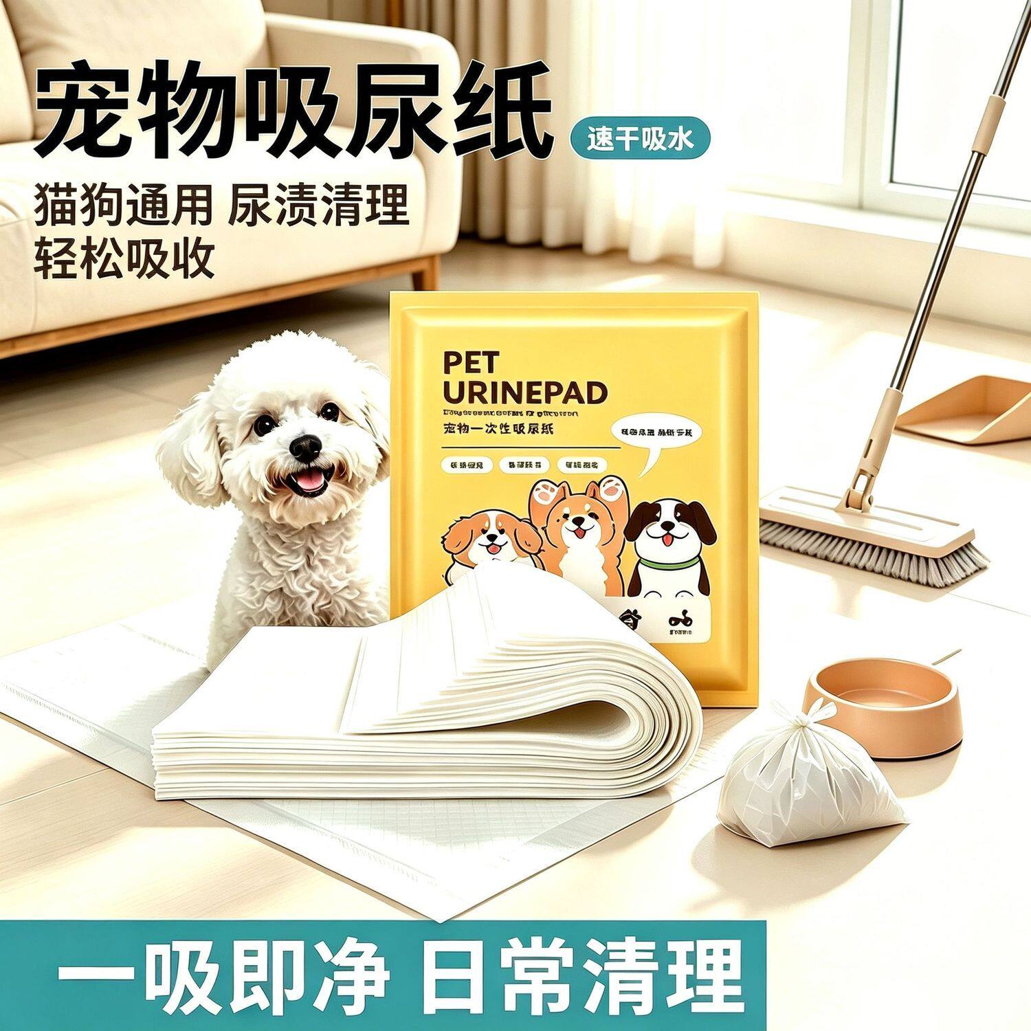 狗狗尿垫尿片加厚吸水宠物隔尿垫纸除吸水臭尿不湿一次性尿布厕所