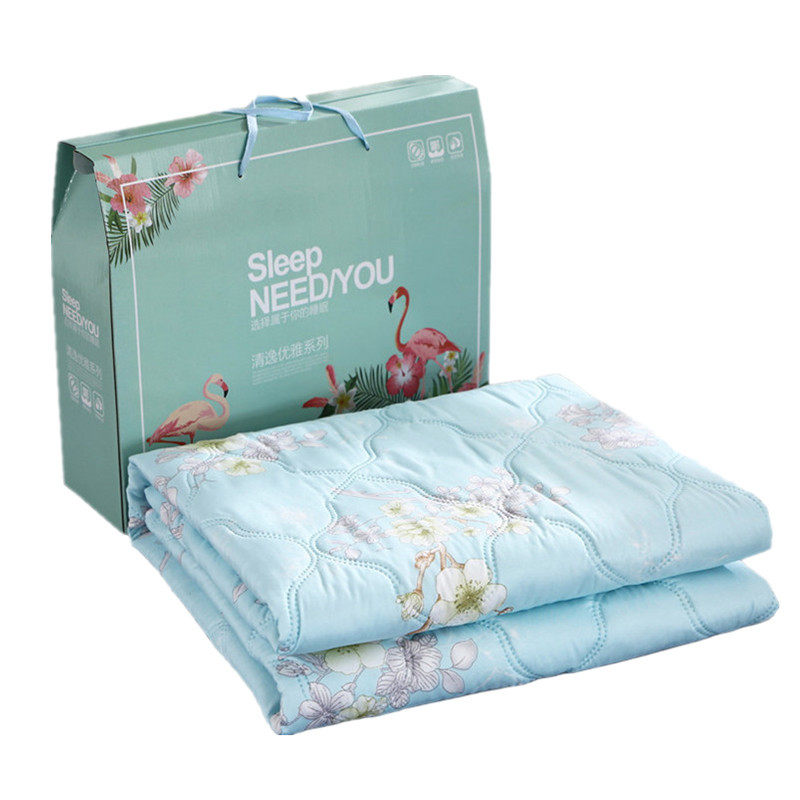 简约印花空调被2022春夏季客厅凉被子单双人空调被礼品被赠品被芯