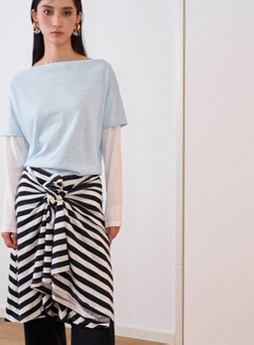 ENK 随意系带打结短半裙 两色