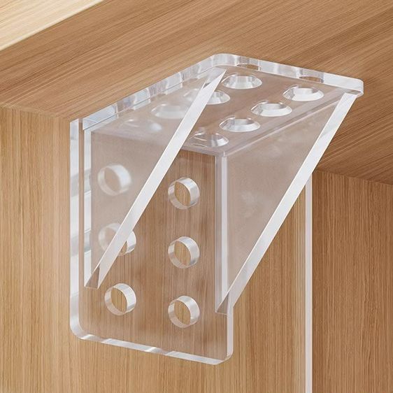 隔板托免打孔固定器层板托衣柜分层直角柜子卡扣固定托三角支撑架