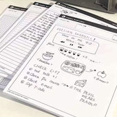 B5便签纸无粘性可撕空白格子横线便签本学生ins风高颜值小本子