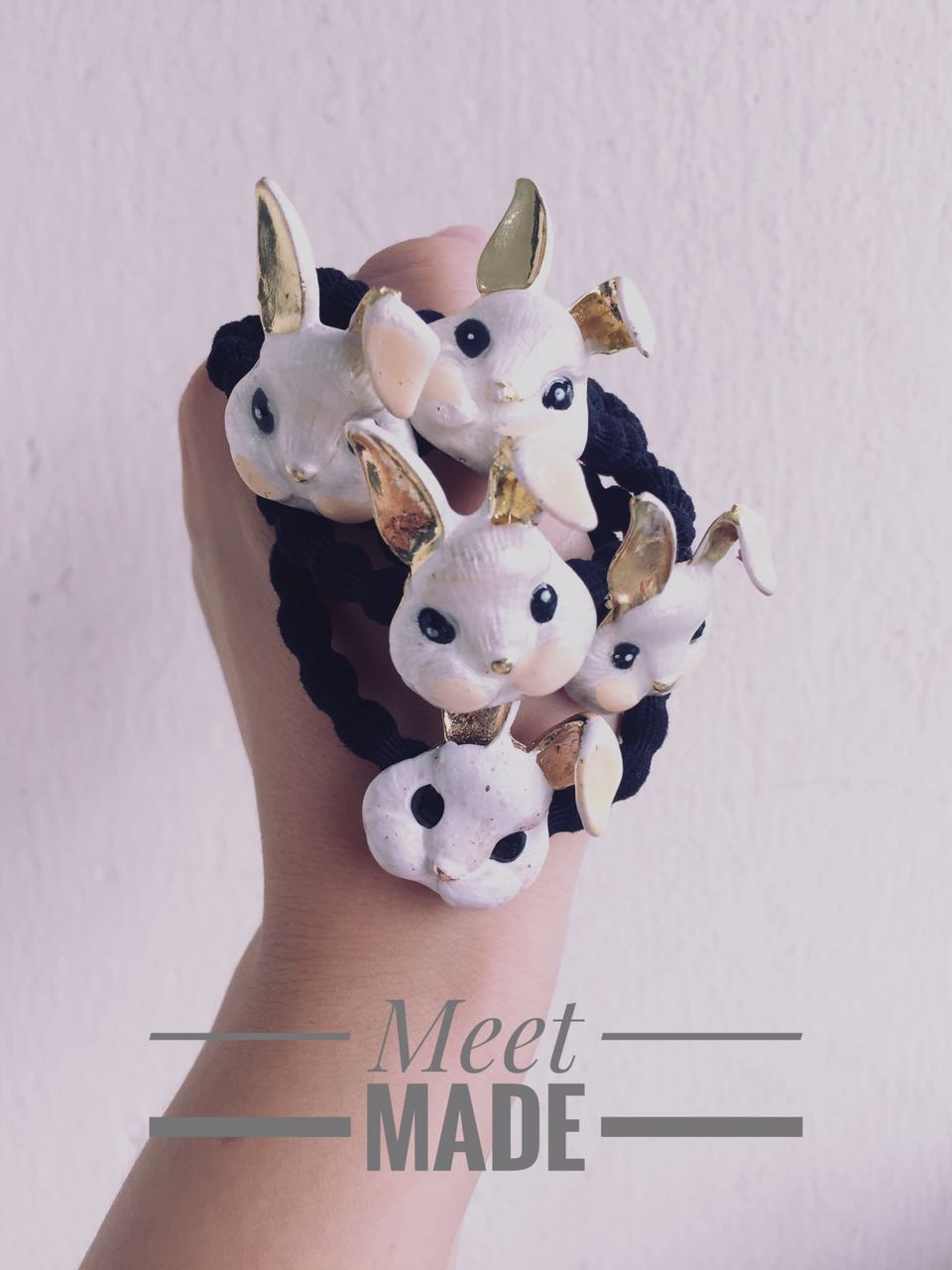 Meet Made ´¿ÊÖ¹¤½¯ÐÀͬ¿î½ðÊô¿¨Í¨Ð¡°×Í÷¢È¦·¢Éþ Ç××Ó·¢È¦