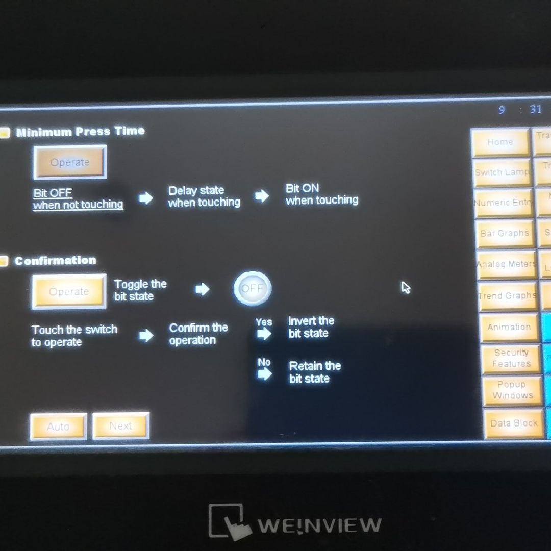 威纶触摸屏TK6071ip 实物拍摄 功能完好。屏幕显示清晰