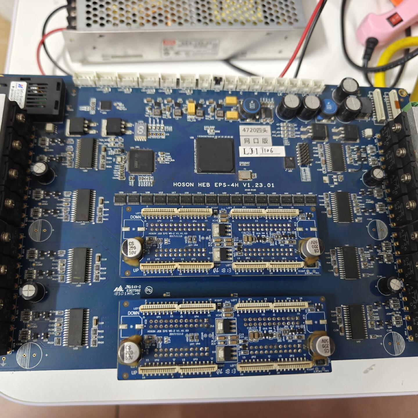 出几块拆机汉森板卡4720四头小车板 网口版本的 成色看图