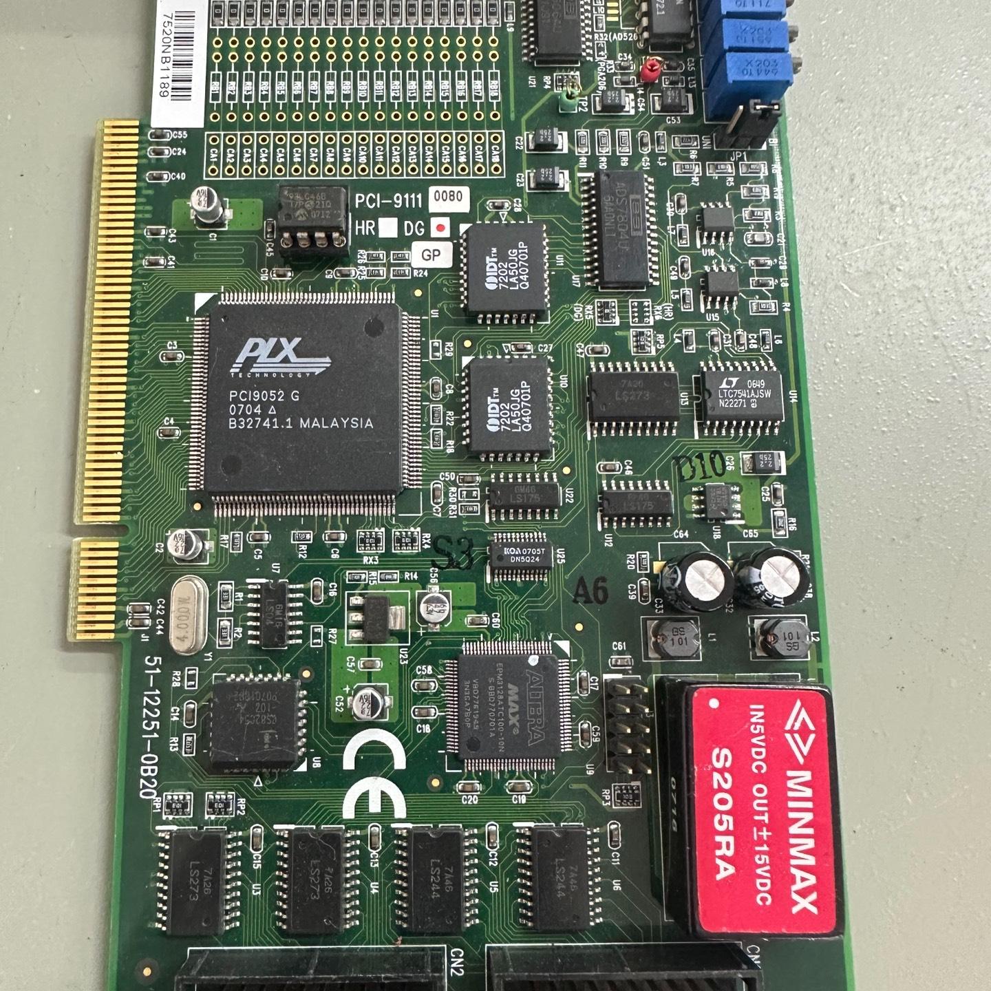 PCI-9111  DG 16通道12位100kS/s