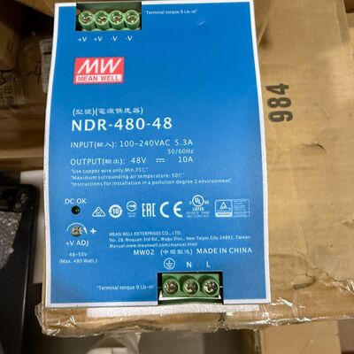 台湾明纬NDR-480-48导轨电源480W 48V 10A