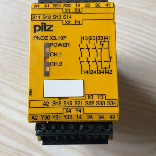 皮尔兹安全继电器 型号：PNOZ-X3.10PDC24V