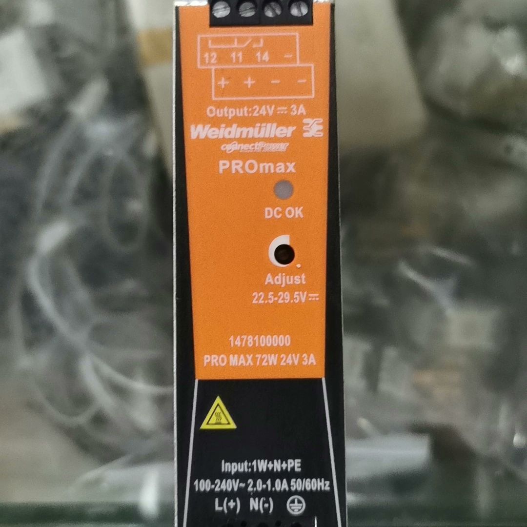 魏德米勒开关电源PRO MAX 72W 24V 3A。试