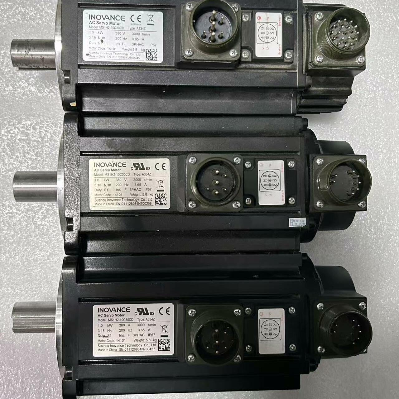 汇川伺服电机MS1H2-10C30CD-A334Z 成色如图