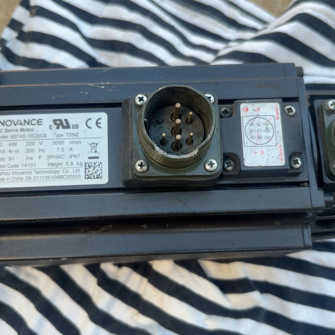 汇川伺服电机MS1H2-10C30CB. T334Z拆机包好