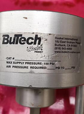 美国BUTECH超高压气控阀 30UV41V截止阀 泄压