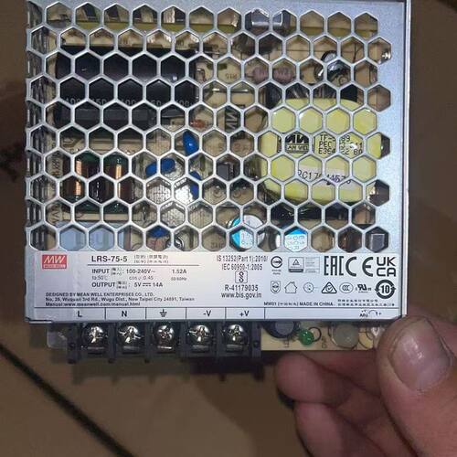 明纬LRS-75-5开关电源 5V 14A 输入电压100-