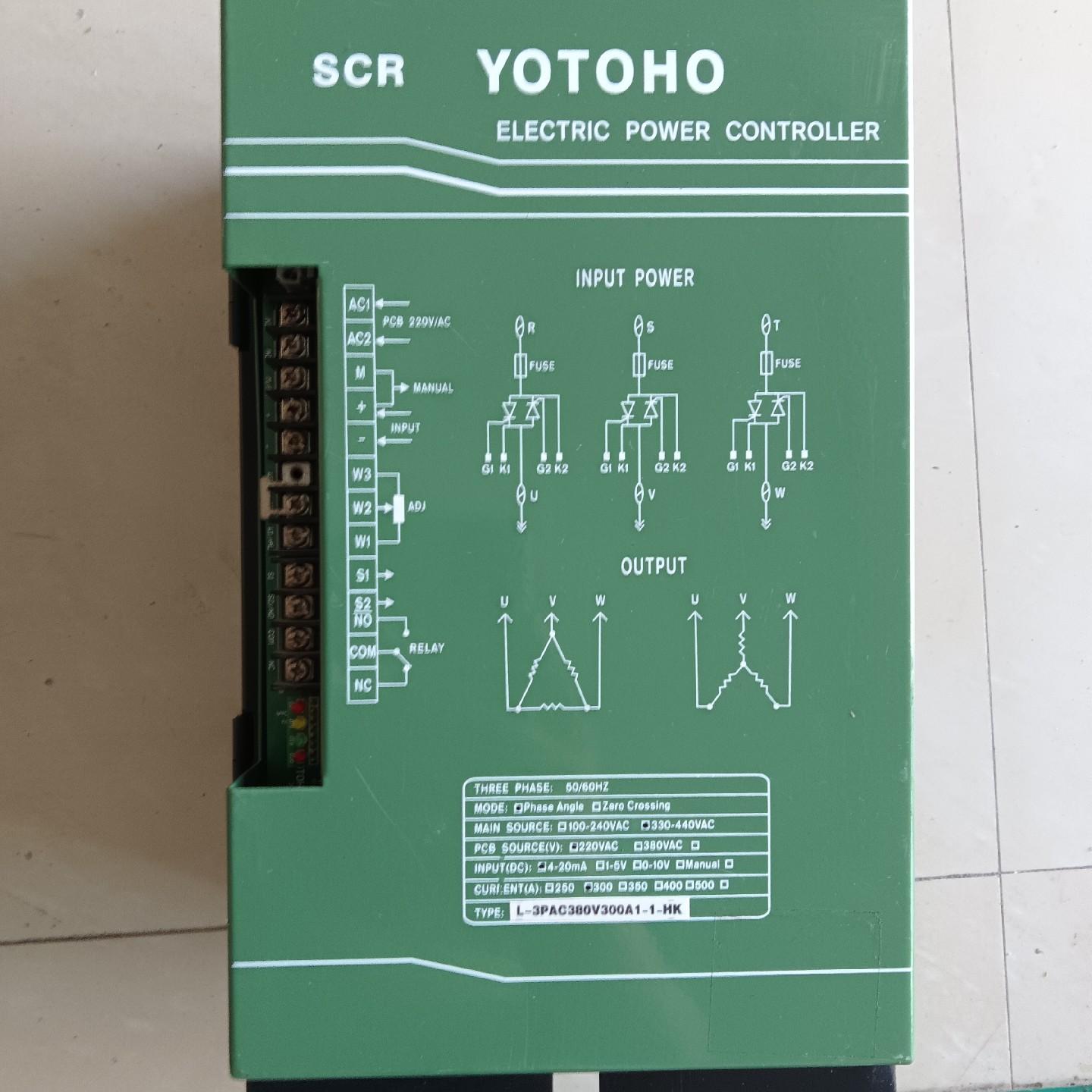 台湾YOTOHO可控硅电力调整器L-3PAC380V300A
