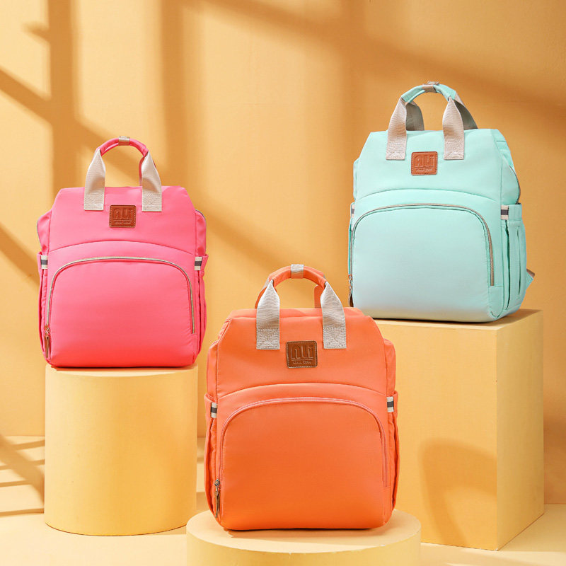 小袋鼠巴布妈咪包2021新款时尚双肩母婴外出多功能大容量妈妈背包