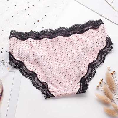 新款直销女士性感低腰蕾丝内裤 蝴蝶结性感荷叶边三角裤跨境外贸
