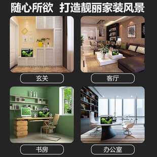 新款直销客厅小型鱼缸透明热弯玻璃一体金鱼缸带氧气灯光造景水族