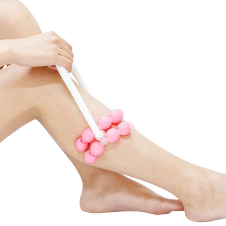 新款直销滚轮大小腿按摩器腿部肌肉型懒人家用按摩工具双层