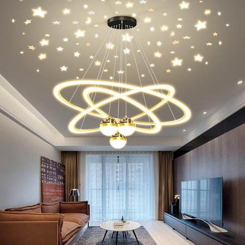 新款直销客厅吊灯北欧轻奢满天星2025年新款现代简约星空餐厅全屋