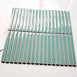 新款直销简约细长条陶瓷马赛克洗手台餐厅门店背景墙砖卫生间筷子