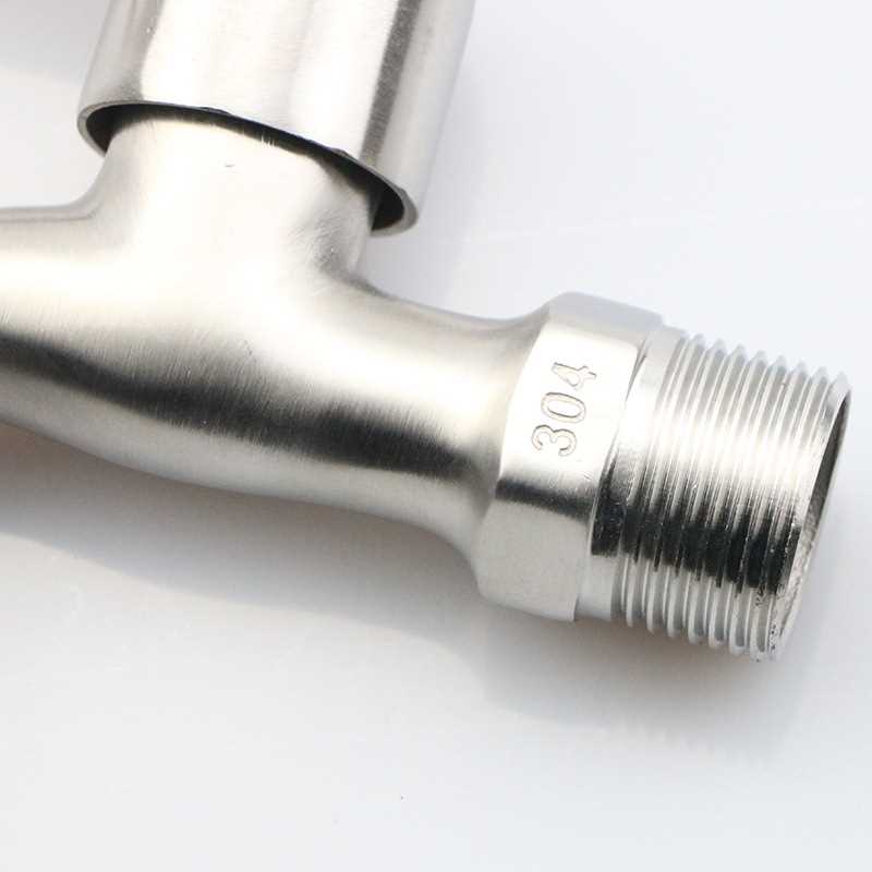 新款直销304不锈钢6分精铸洗衣机水龙头 快开洗衣机冷热水龙头
