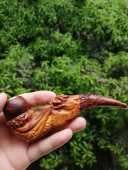 烟斗世家 越南黄花梨糠梨雕龙烟斗红木烟嘴孤品收藏把玩一物一拍