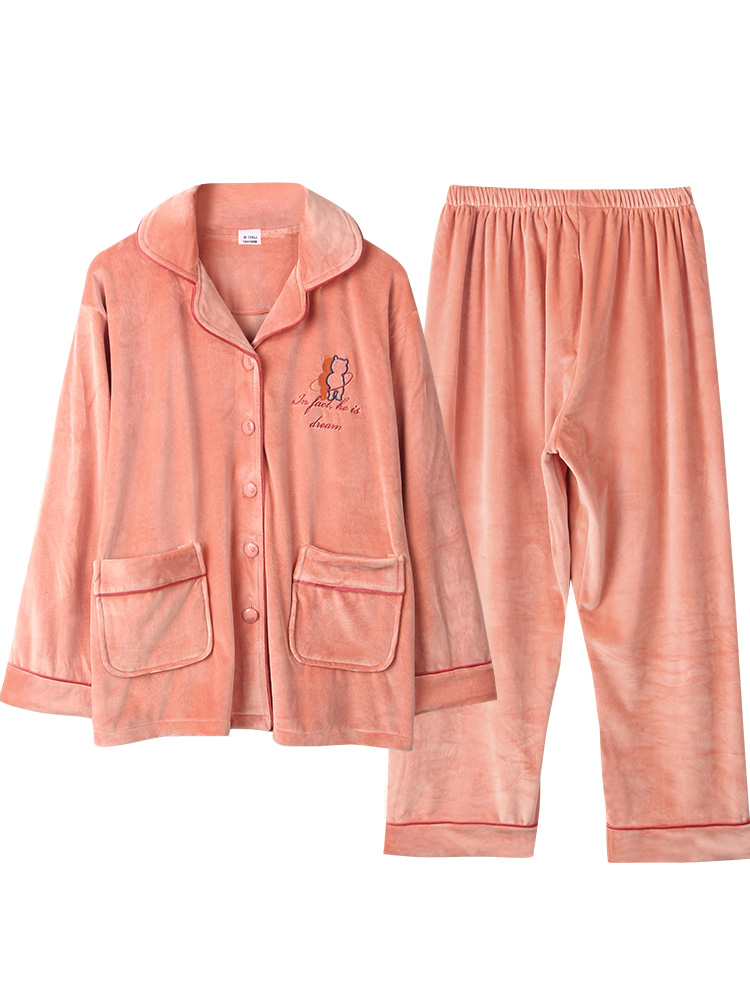 美基韵女士海岛绒200斤睡衣