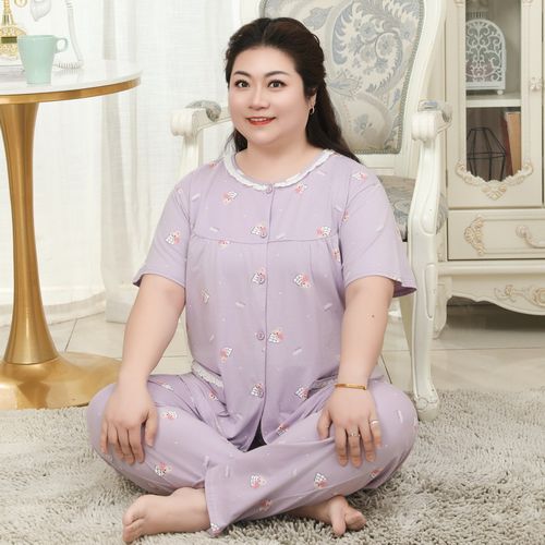 美基韵女士纯棉200斤中老年