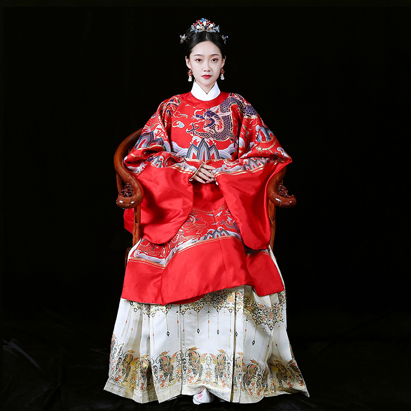 布许原创女妆立领琵琶袖上袄汉服