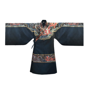 布许明制道袍原创汉服交领妆花蟒袍可搭马面裙国潮大码男装新春季